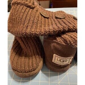 Women's Ugg Australia Classic Cardy Tall Boots Shoes Size 7 US/38 EU Brown
